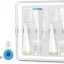 Oralphi Sensitive Gum Care Replacement Brush Heads for Waterpik Complete Care 5.0/9.0 (CC-01/WP-861), STRB-3WW, Ultra Soft Bristles with Cover, Sonic Electric Tooth Brush Refill Heads (4-Pack, White)
