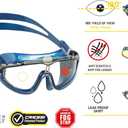 Cressi Skylight Swim Goggles - Wide Vision & Anti-Fog Swim Mask - UV Protection Pool Goggles - Silicone Strap Swimming Gear