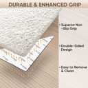 BALEINE 24PCS Rug Tape, Double Sided Non Slip Rug Gripper for Hardwood Floors, Reusable Gripper Prevent Sliding, Washable Carpet Tape for Area Rugs (Triangle)