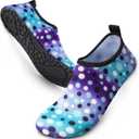 SIMARI Water Shoes for Women Men Swim Aqua Socks Beach Pool Essentials Barefoot Surf River Boat Kayak Sea Yoga Sand Exercise Sport Accessories Breathable Quick-Dry Adult Youth Kid Size SWS001, 36-37 US