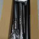 Black Long Curtain Rod Tension Shower Curtain Rods 30 to 120 inch Adjustable Spring Heavy Duty Rods for Bathroom Windows Outdoor No Drill No Slip Spliced and Telescopic Design