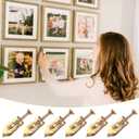 PAGOW 60 Pcs Self-Drilling Metal Screw Anchors Kit, No Drill & Holes in Wall, 30 Pcs Steel Anchors 0.47"x1.18" + 30 Pcs Zinc Screws 0.32"x1.18"