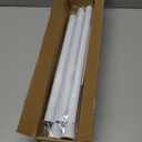 Shower Curtain Rod 45-77 Inch Adjustable Shower Rod White Tension Rod Spring Curtain Rod Rust Proof Shower Rods for Bathroom White Curtain Rods No Drilling