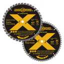 ANGELSWORD 12 Inch Miter Saw Blade, 40T for Ripping, Cross Cutting&60T for Fine Finish Wood Cutting, 2 Pack