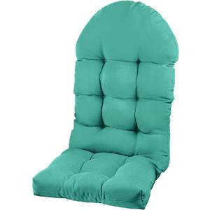 Adirondack Chair Cushion, Rocking Chair Cushion 44x19.4x4 inch, High Back Patio Cushions of Upper and Lower with Ties, Sunscreen and Fade-Resistant (Lake Blue, 1)