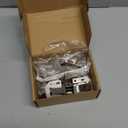 Chibery 4 Pack 90 Degree Soft Close Surface Mount Spring Hinges, Easy Installation No Pre-drilled, Noiseless Frameless Hidden Concealed Kitchen Cabinet Hinge for Cupboard Folded Replacement Hardware