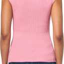BOSS Women's Sweetheart Soft Ribbed Top (Pink, XS)