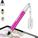 Stylus Pen for iPhone, Universal Capacitive Stylist Pens for Touch Screens with Magnetic Cap, Kids Stylus Pens Pencil for Ipad iPhone Mini Pro Air Chromebook Kindle Samsung - Pink