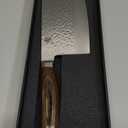 Shun Premier 7" Cleaver, Handcrafted Japanese Vegetable Knife, VG-MAX Core with Damascus Stainless Steel Cladding, Pakkawood Handle, Chinese Cleaver for Processing Large Vegetables