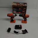 BLACK+DECKER 20V MAX Cordless Drill and Impact Driver, Power Tool Combo Kit with Battery and Charger (BD2KITCDDI)
