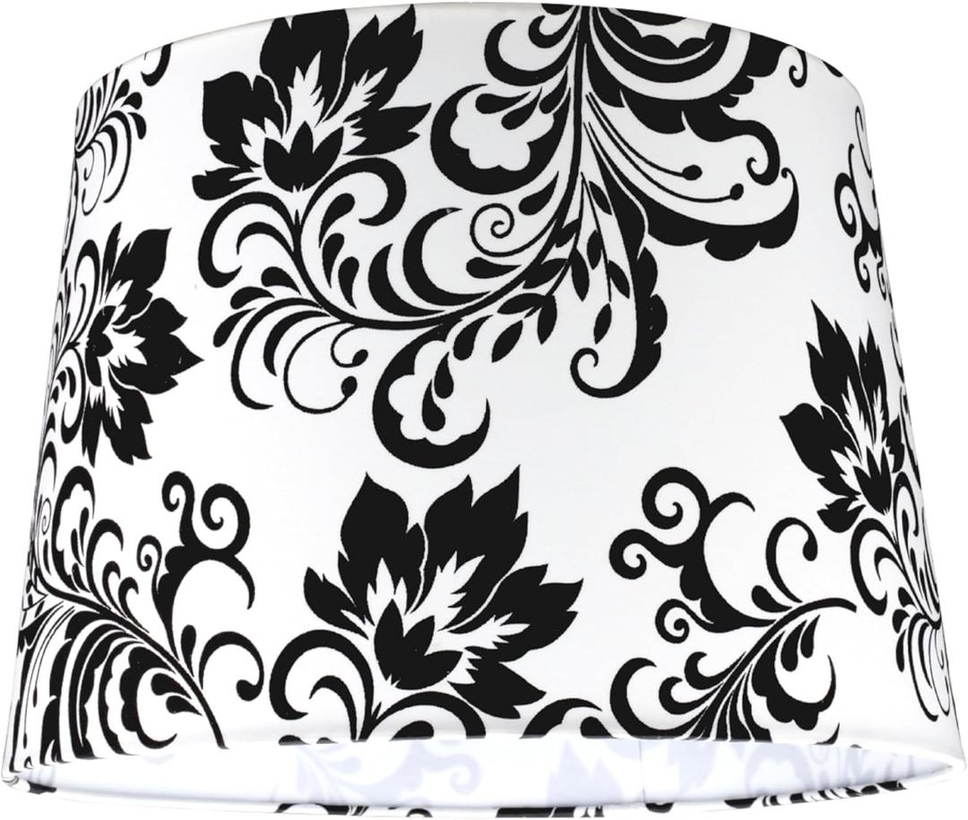 Aspen Creative 32141A Transitional Hardback Empire Shaped Spider Construction Lamp Shade in Off White, 12" Top x 14" Bottom x 10" Slant Height