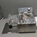 Electric Deep Fryer Countertop Deep Fryer with Basket and Lid Capacity 10L(10.5QT) Stainless Steel Single Tank Fryer for Home Use Easy to Clean Oil Fryers 1800 Watts, 120V