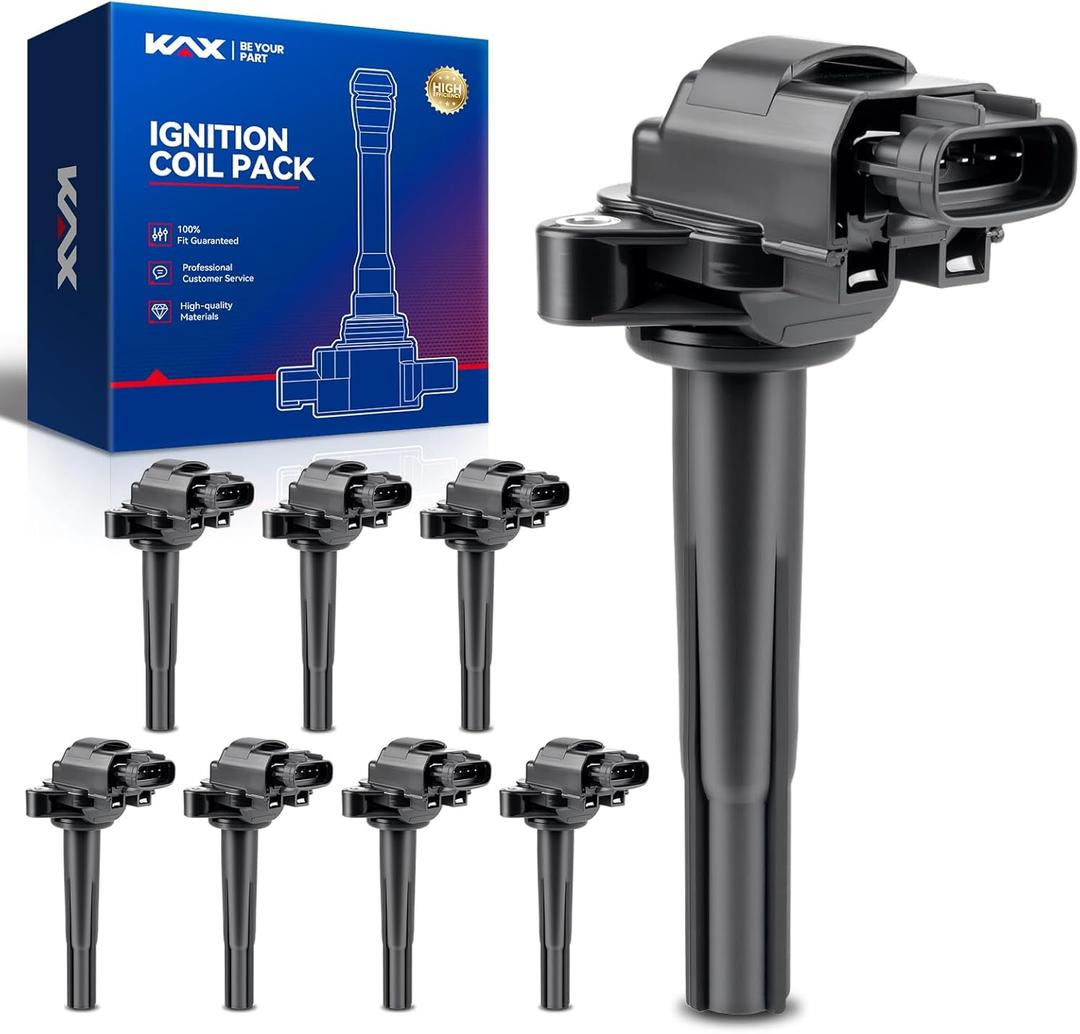 8 x KAX Pack of 8 Ignition Coil Set for Lexus LS400 1998-2000, GS400 1998-2000, SC400 1998-2000, UF229