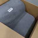 Dog Stairs & Steps for High Beds, 2 Steps High Density Foam Waterproof Dog Ramp for Small Dogs and Cats, Pet Stairs with Removable Washable Cover for Bed, Couch, Sofa and Car (H: 11.8") (Gray)