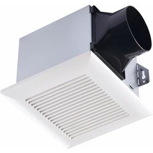 Tech Drive Bathroom Exhaust Fan 110 CFM, 1.5 Sone, 4-Inch Duct,No Attic Access Needed,Very Quiet Ventilation Fan, Easy to Install Ceiling Mounted, White, ETL Certified