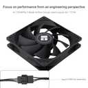 Thermalright TL-C12C X5 CPU Fan,Black Cooling, Fan in The unlit VersionEstablish Ties or Contact PC Fan with 1550RPM Speed, 120mm Computer Case Cooler,PWM Control for Case and Liquid Cooler