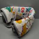 Baby Play Mat - Thicken 50x50 Inch Soft Foam Crawling Mat for Playpen & Floor, Non-Slip Waterproof Playmats for Infants & Toddlers, Portable Foldable & Machine Washable, Dinosaur & Letters