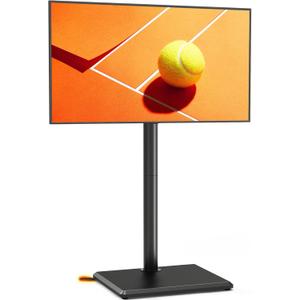 TVON Swivel Floor TV Stand with Mount for Most 32-60 Inch TVs up to 88 lbs, Height Adjustable TV Floor Stand Mount with Wood Base, Tall TV Stand for Bedroom, Corner & Living Room, Max VESA 400x400mm (BLACK)