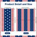 100Pcs 4th of July Guest Napkins Patriotic Napkins Red White and Blue Star Stripe Disposable Paper Guest Towels American Flag Design for Independence Day Dinner Kitchen Bathroom Decorative Towels