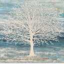 Yihui Arts Abstract Landscape Canvas Art Modern Paintings for Wall Decor Nature Trees Print Artwork, 40"L x 28"W