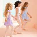 Toddler Girls Tights Dance Ballet Footed Leggings Ultra Soft Stockings for Kids Students (Pink, S)