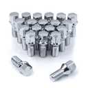 Wheel Accessories Parts 20 Pcs M12 x 1.5 12 x 1.5 Thread Acorn Seat Lug Bolt Chrome Finish 30mm Shank Length 17mm Hex fits BMW 1(E82, E88) 3(E46, E90, E92) 5(E28, E34, E39) 7(E23, E32) Series