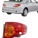 labwork Right Passenger Side RH Tail Light Lamp Assembly Replacement for 2009 2010 Toyota Corolla Outer Rear 8155002460 TO2801175
