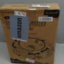 47'' Heavy Duty Snow Tube with Premium Canvas Cover and 4 Foam Filled Handles, Inflatable Snow Sled for Kids and Adult, Thickened Hard Bottom Snow Tubes for Winter Outdoor Fun Sledding