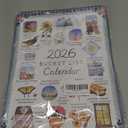 2026 Bucket List Calendar – Inspirational 12-Month Wall Calendar with Illustrated Pages, Gentle Daily Prompts for Mindful Living & Simple Joys, Thoughtful Gift for Friends & Family(B) Pack of 3