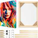 Canvas Frame 24x36 inch Suitable for 65x95 cm DIY Wooden Picture Frames, Oil Painting, Wall Art Paintings, Posters Prints, Home Gallery with Self Assembly Kit