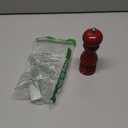 Restaurantware 6-IN Classic French Pepper Mill: Perfect for Restaurants Cafes and Catered Events - Adjustable Coarseness Pepper Grinder - High Gloss Red Environment-Friendly Rubberwood