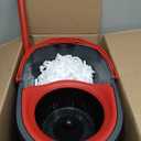 O-Cedar EasyWring Microfiber Spin Mop & Bucket Floor Cleaning System + 2 Extra Refills, Red/Gray