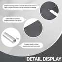 2 Pcs Pipe and Drape Base Plate 14'' x16'', 2 Inch Upright