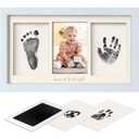 Inkless Hand and Footprint Kit, Boy, Girl, Newborn Keepsake - No Mess Ink Pad for Baby Handprint, Clean Touch Paw Print Kit for Dog Picture Frame, Personalized Baby Shower Gifts 