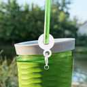 PRETYZOOM 16Pcs Silicone Straw Charm Adapters for Reusable Drinking Straws Hanging Ornaments and Pendant Accessories for Cups and Tumblers