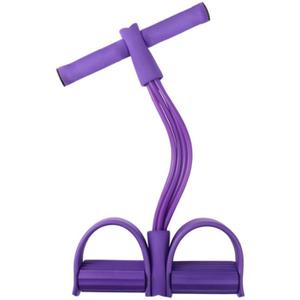 21 Fitness Resistance Bands-4 Tube Pedal Ankle Puller,Pedal Resistance Band with Handle,Resistance Bands,Strength Training, Tummy, Waist, Arm, Leg Slimming, Home Gym Exercise Equipment