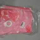 2 x 6x4FT Pink Heart Y2K Backdrop Early 2000s Party Decorations, Glitter Heart 2000s Backdrop with Ribbon & 4 Brass Grommets, Double-Stitched Pink Y2K Banner for Birthday Photoshoot