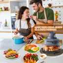 Mity rain Silicone Trivets Mat for Ninja Crispi, Hot Resistant Pot Holders for Air Fryer & Hot Dishes, Portable Silicone Mats for Kitchen Counter, Kitchen Accessories for Countertop (Avocado)