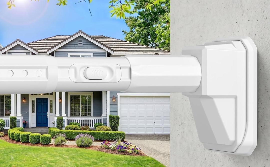 Tension Curtain Rod 41-126 In (4-10ft), Extra Long Tension Rod No Drilling For Patio Windows, White Shower Curtain Rod For Room Divider,One-Click Telescopic Rod, Outdoor Curtain Rods Never Rust