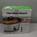 Hamilton Beach 6-Quart Slow Cooker with 3 Cooking Settings, Dishwasher-Safe Stoneware Crock & Glass Lid, Silver (33665G)