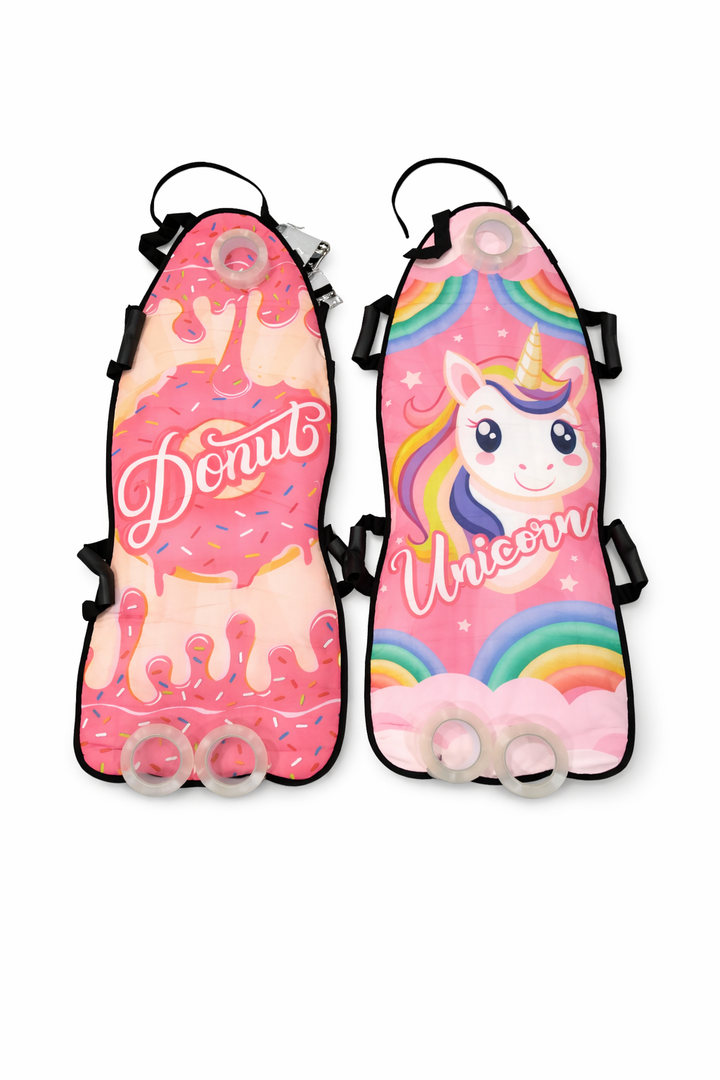 45" x 17" Foldable Snow Sled for Adults & Kids,Winter Snow Sleds with Handles for Steering, Portable Winter Sled for Snow Riding & Tobogganing 2 Packs