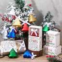 15 Set Christmas Coworker Gifts Bulk Coworker Christmas Ornaments Hanging Xmas Tree Shaped Ornaments with Box Xmas Appreciation Gifts for Employee Staff Team Tree Decoration