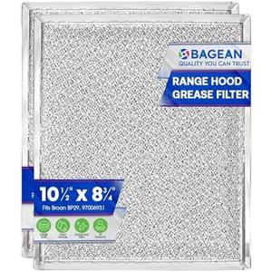 Bagean Stove Hood Vent Filter 10.5" x 8.75" 97006931 Compatible with Broan Range Hood Filter Replacement BP29 - Fit's Nutone Kitchen Exhaust Fan Filters - Blocks Grease & Filters Oven Air (2-Pack)