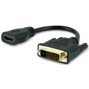 GE DVI to HDMI Adapter, Black