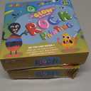 Pack of 2 Rock Painting Kit, Glow in The Dark, Arts and Crafts Supplies for Kids, Outdoor Toys for Girl and Boy Birthday Gift, Including 12 Smooth Rocks