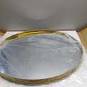 Round Bathroom Mirror, 30 Inch Gold Circle Mirror with Metal Deep Frame, Round Mirrors for Wall Decor, Vanity, Entryway, Living Room