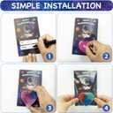 28 Packs Valentines Day Gifts for Kids, Valentines Galaxy Hearts Slime with Valentines Cards Stress Relief Fidget Toy School Classroom Prizes Gifts for Kids Boy Girl Valentine Party Favors