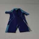 Seaskin Kids Wetsuit for Boys Girls Toddler 3mm Back Zip Thermal Swimsuits (4, Blue shorty)
