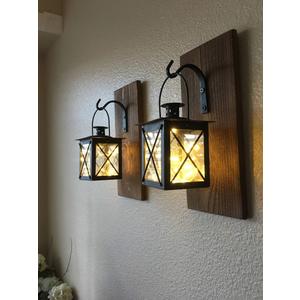 Outdoor Wall Lights 2 Pack, Exterior Wall Sconces Light Fixture with Seeded Glass, Waterproof and Anti-Rust Bronze Lanterns for Front Door, Entry, Porch, Patio, and Gazebo