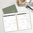 2 x 2026-2027 Monthly Planner, Calender Planner from Jan 2026- Jun 2027, 18 Months for Planning with Habit Tracker, To-Do List, Goals,Summary ,7.5" x 10", Spiral Bindding for Personal Organizer and Office Supplies (Green)